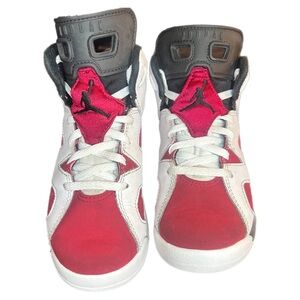 Jordan 6 Retro 'Carmine' | Kids | red white | 12c | Good Condition